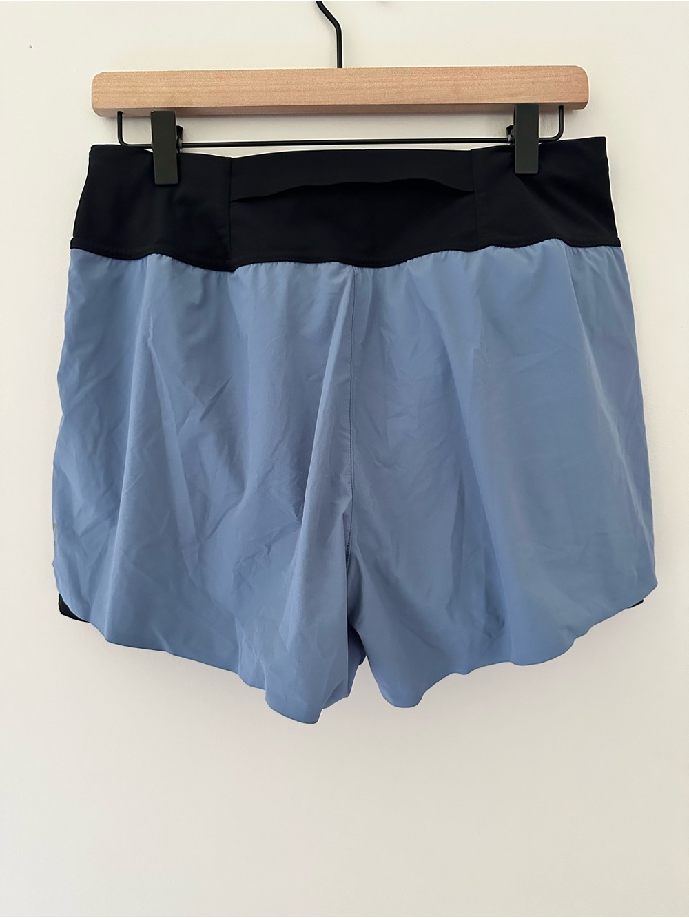 On Running Women's Light Blue Layered Shorts with Black Waistband - Picture 3 of 13